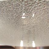 Glass and aluminum ceiling lamp, 1960