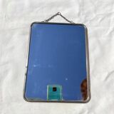 Barbier mirror with its chain around the 1950s vintage