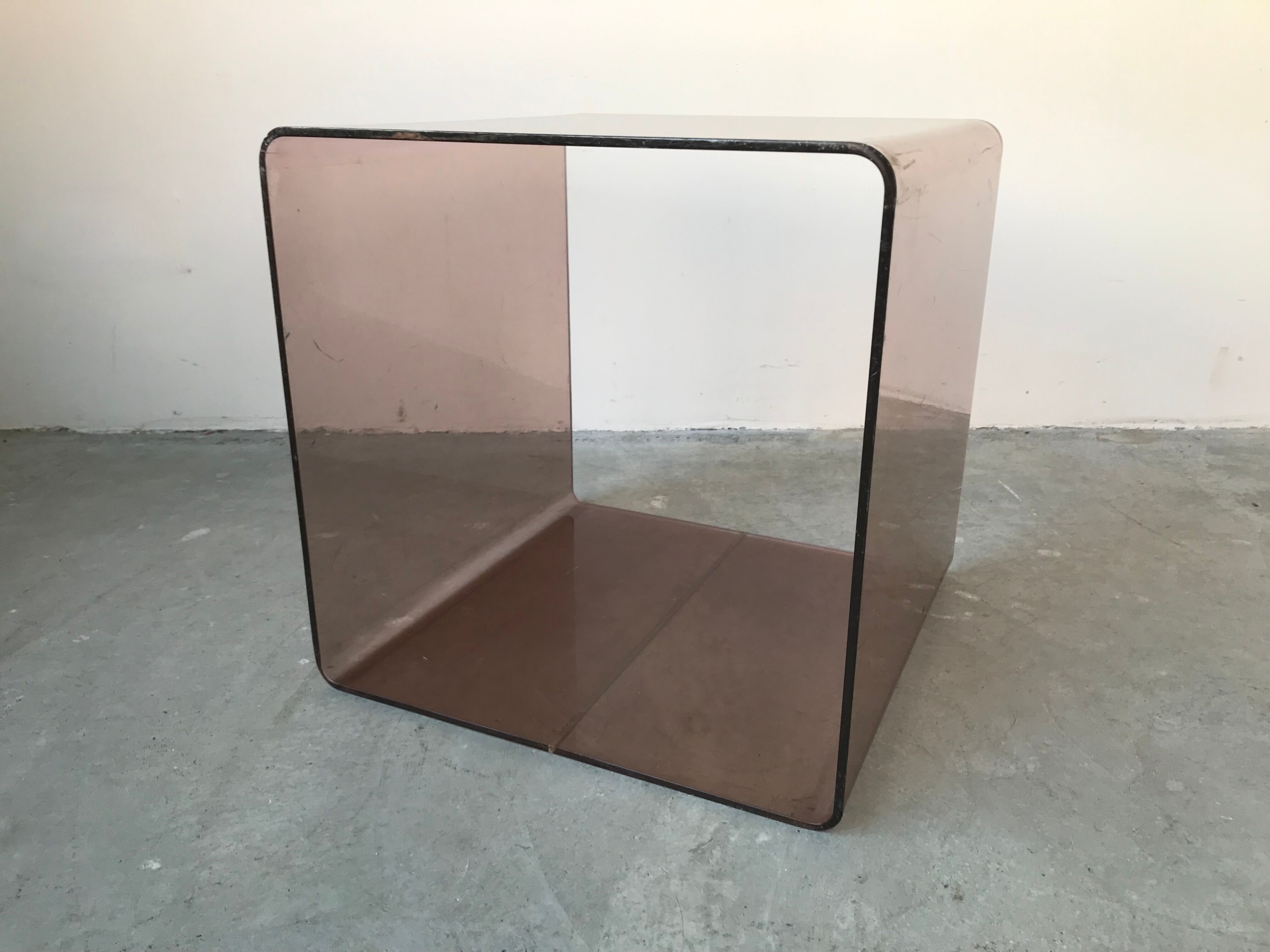 Smoked plexis cube, circa 1970