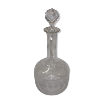 1970 engraved liquor carafe