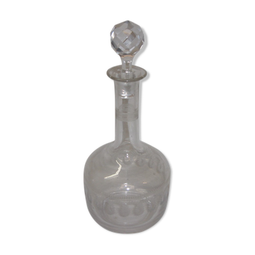 1970 engraved liquor carafe