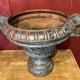 Pair of cast iron planters