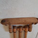 Wooden towel rack