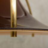 Jo Hammerborg acrylic and brass ceiling lamp from the 70s
