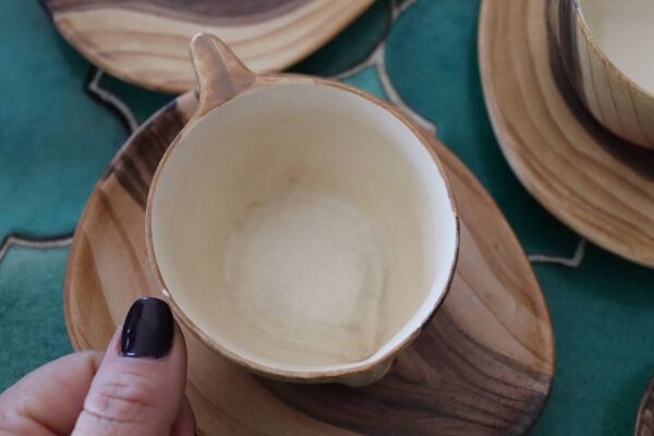 Service à café – 6 tasses et soucoupes Grand Jean Jourdan, Vallaur