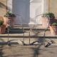 Pair of wired chairs, chrome metal from the 70s, Rinaldi taste