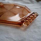 Plateau en verre orangé