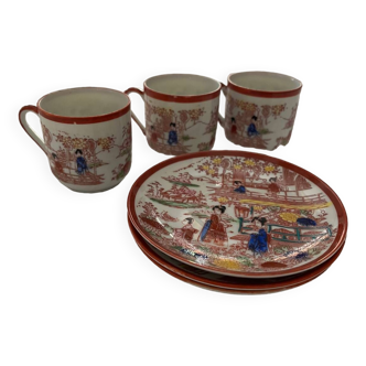Chinese porcelain cups & saucers