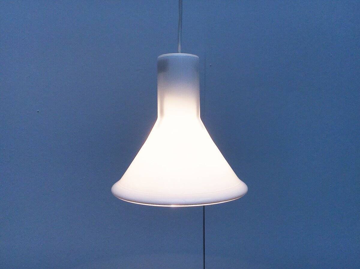 Vintage Mini Suspension Lamp P&T Danish by Michael Bang for Holmegaard, 1970s