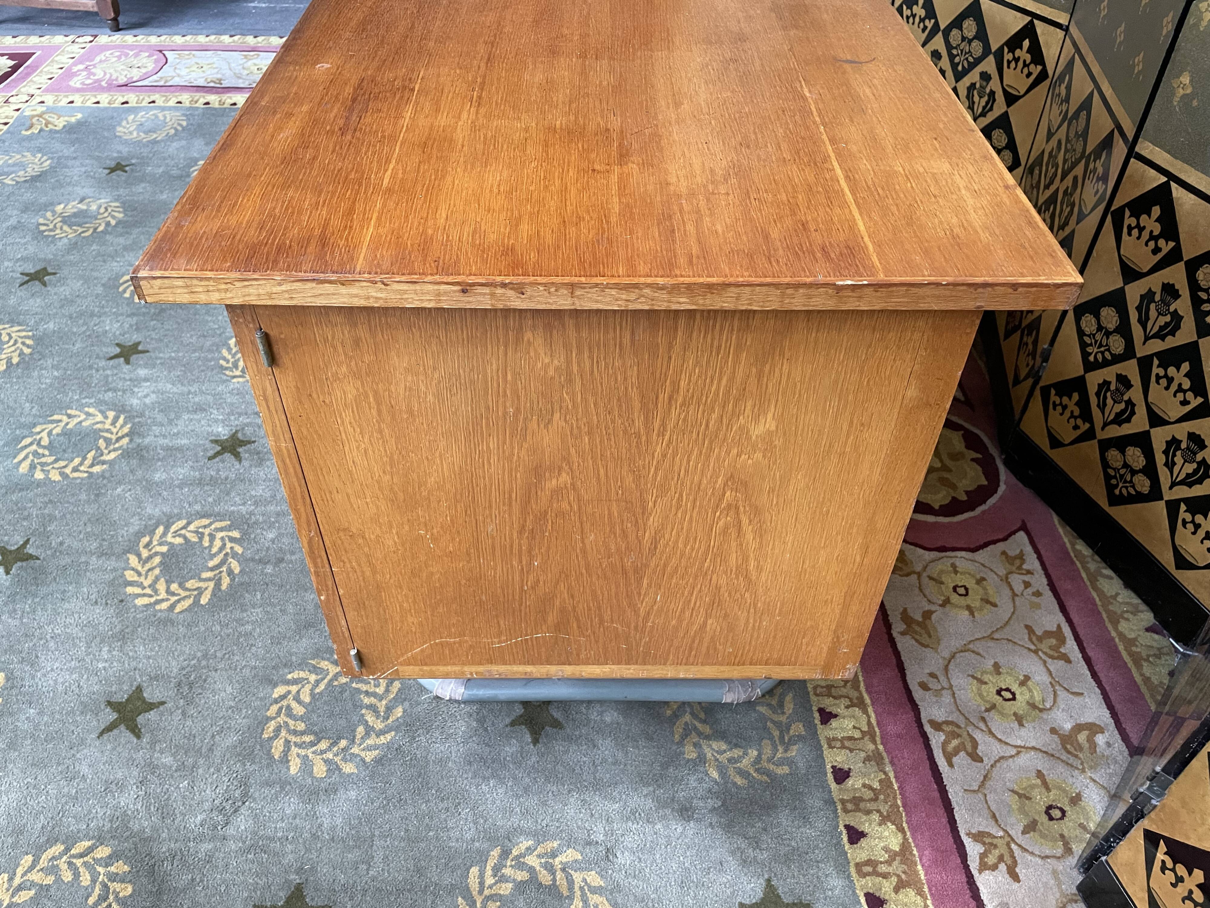 Schoolmaster's desk with armchair