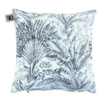 Coussin jungle - motifs tropical