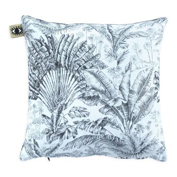 Jungle cushion - tropical motifs