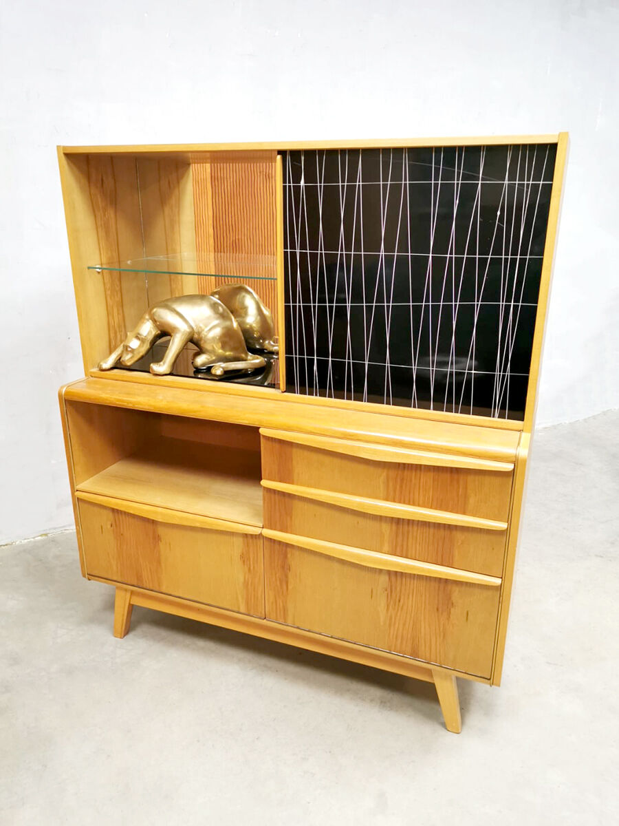 Vintage Czech design cocktail bar by Bohumil Landsman for Jitona