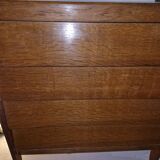 Oak veneer chest of drawers from the 50s/60s