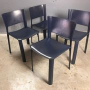 Chaises en cuir Fasem S91 Giancarlo Vegni