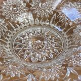 Large cut glass fruit bowl, 1950s