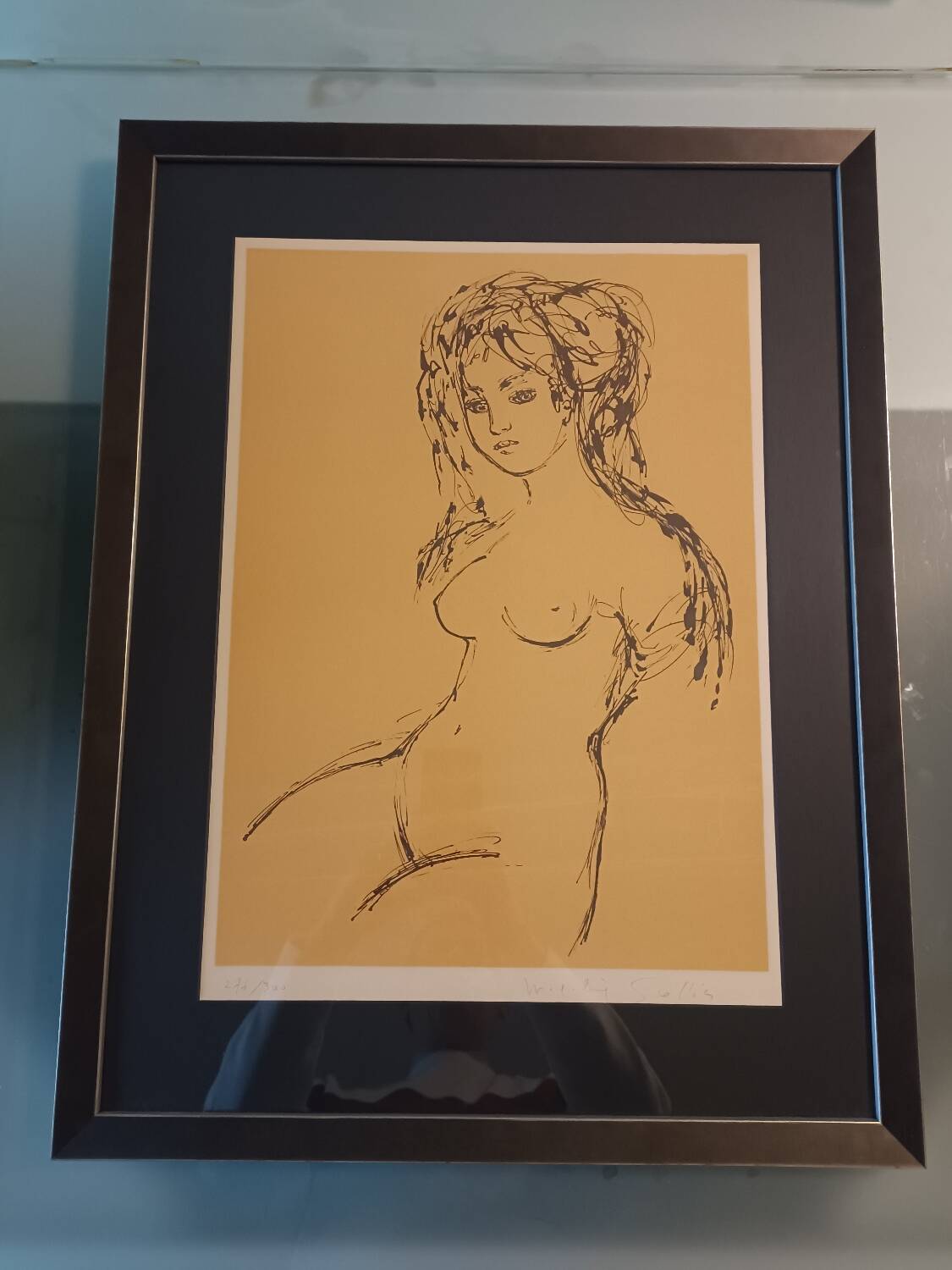 Lithograph by Madeleine Scellier - signed and numbered - Young girl