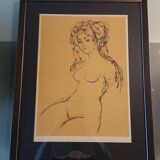 Lithograph by Madeleine Scellier - signed and numbered - Young girl