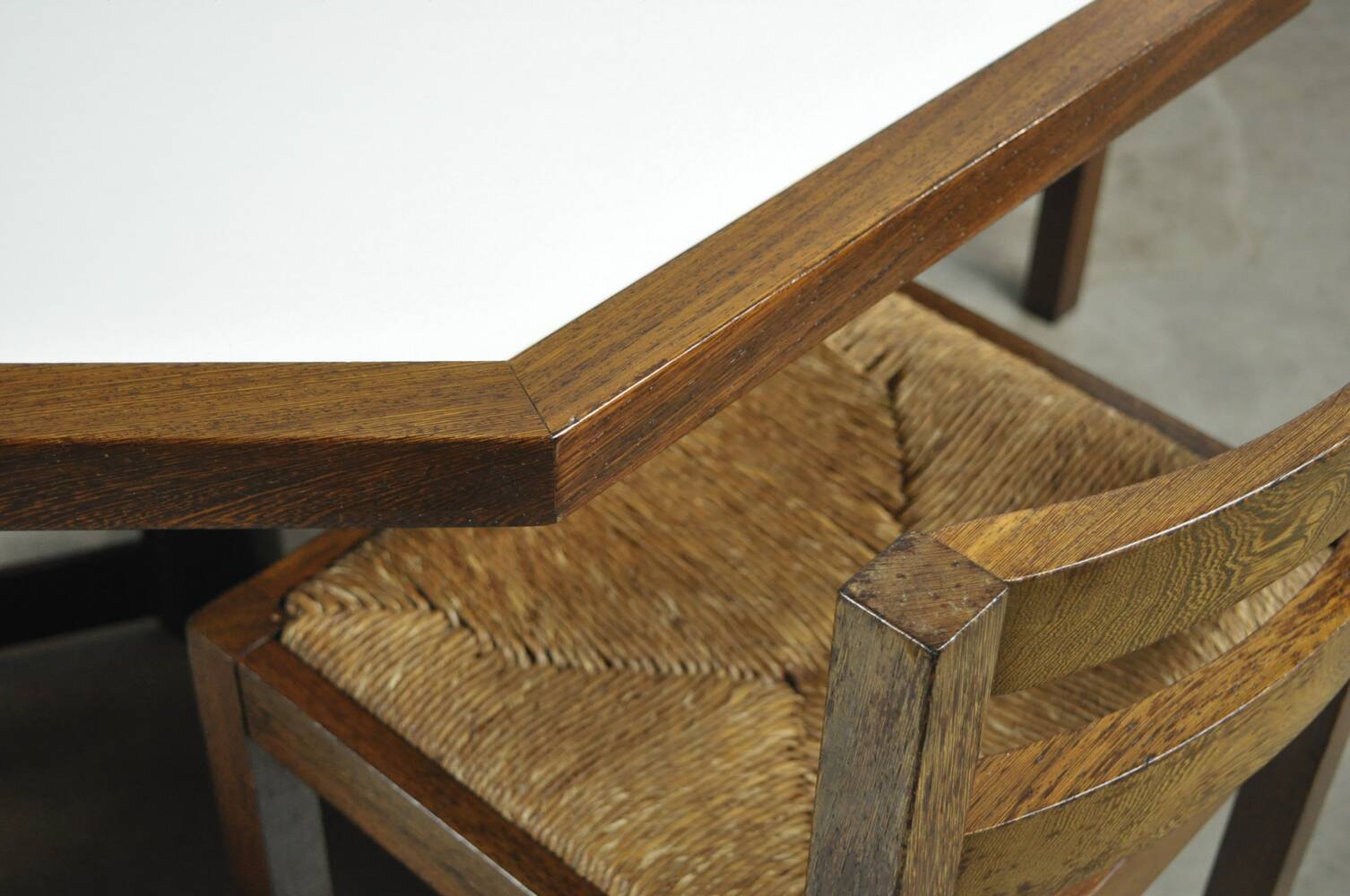 Modern vintage wengé dining table by OV Rotterdam, 1970s