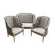 Salon Louis XVI style end XIX wooden painted
