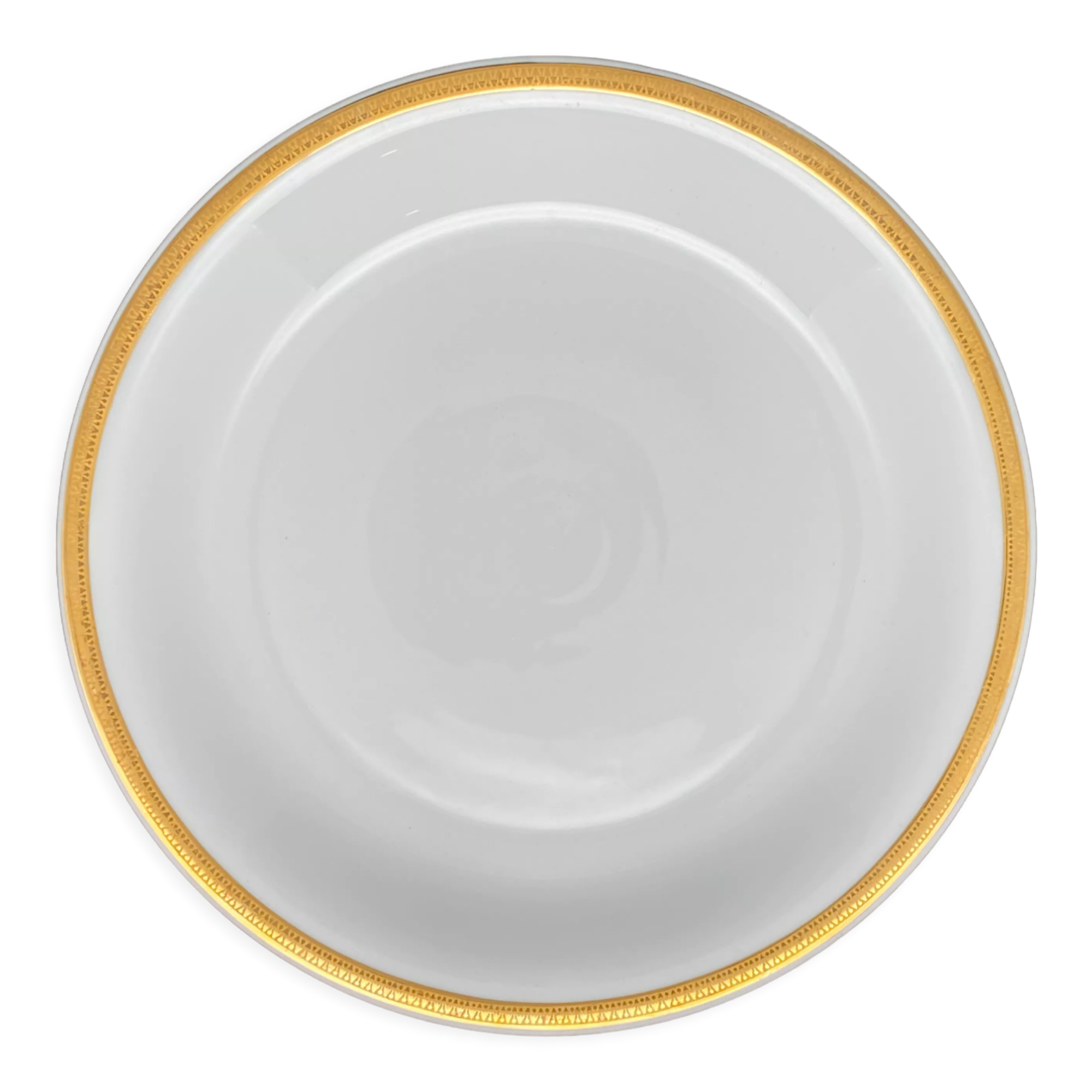 Hollow plates Limoges gold border