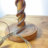 Vintage rattan lamp
