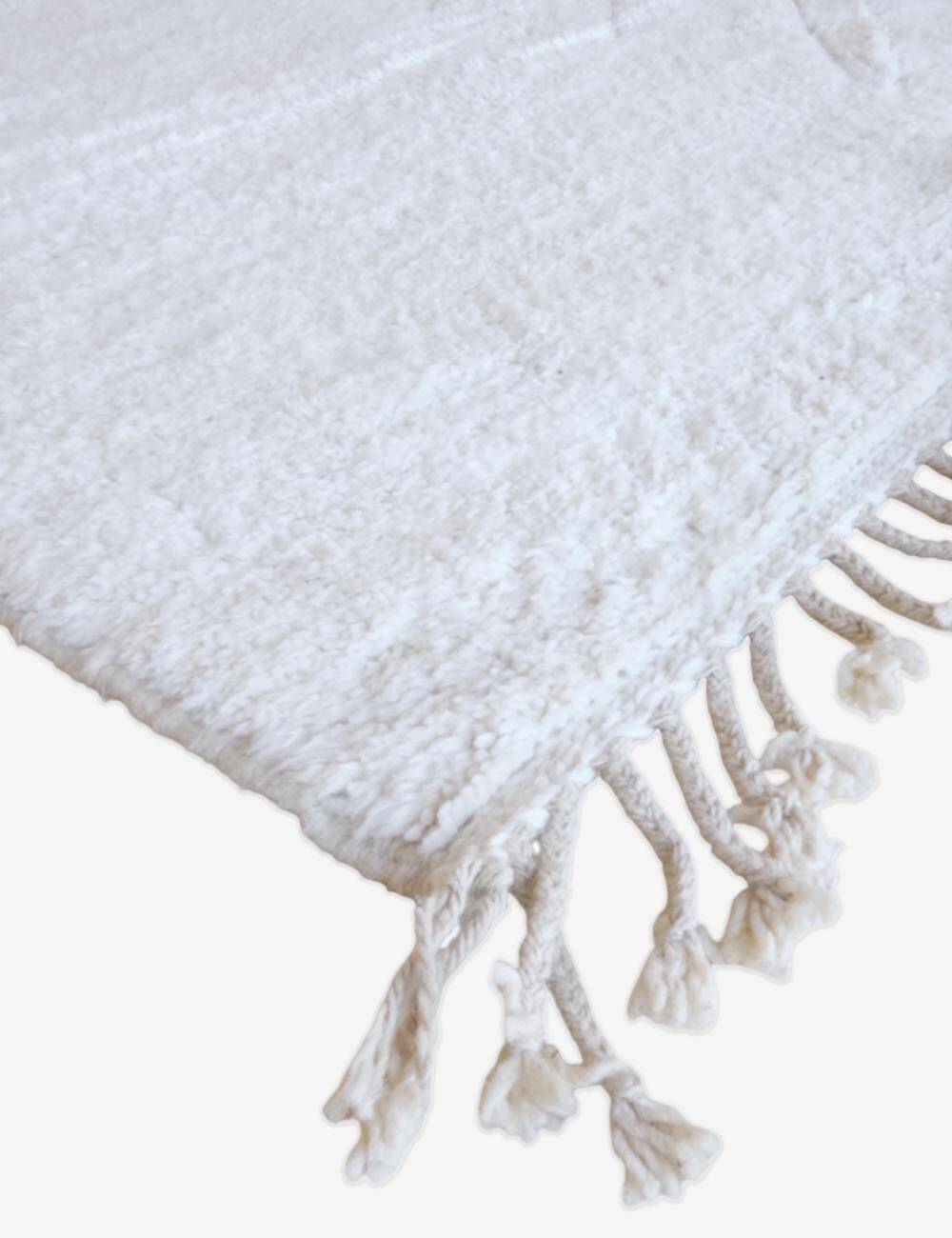 Tapis Blanc Beni Ouarain - 339 x 250 cm