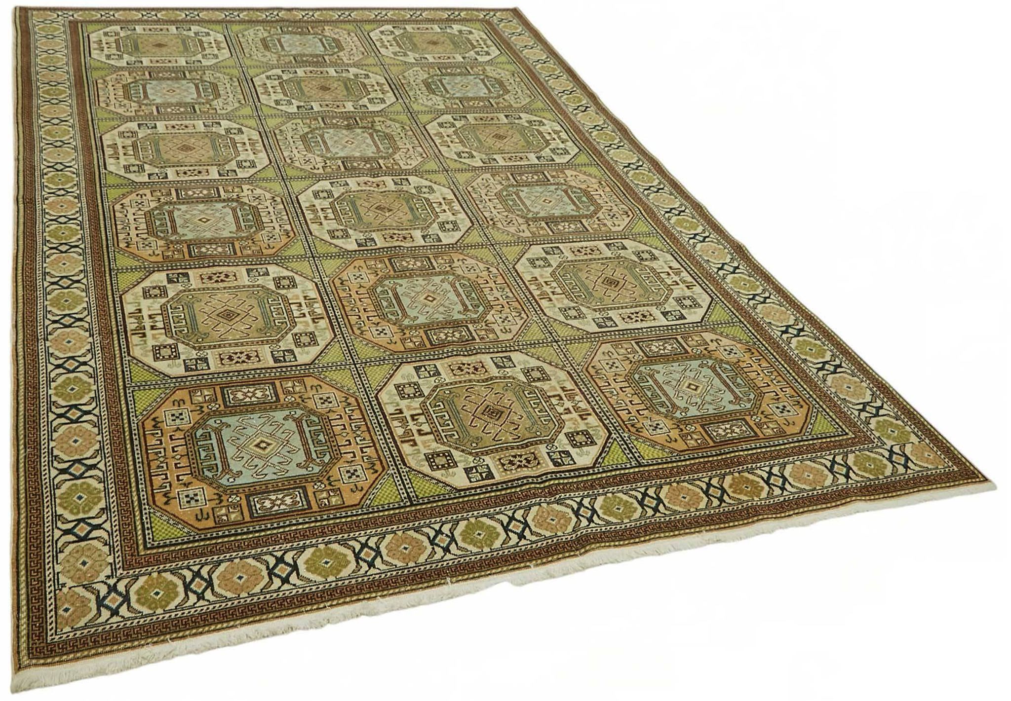 Tapis vintage en laine turque Kayseri 200 cm x 292 cm