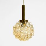Original glass bubble pendant lamp from the 1960s | Manufactured by Limburg