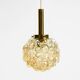 Original glass bubble pendant lamp from the 1960s | Manufactured by Limburg