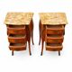 Paire de table de chevet style Louis XV en Bois de Rose