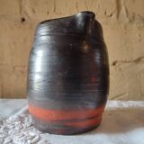 Glazed ceramic pitcher