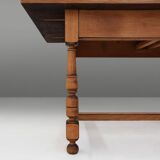 20th Century Belgian Oak Dining Table