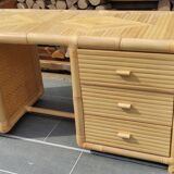Homemade bamboo desk