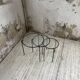 50s metal and glass nesting coffee tables