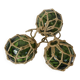 3 boules de verre flotteurs pour jardin aquatique vintage