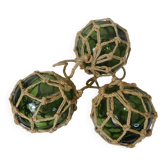 3 boules de verre flotteurs pour jardin aquatique vintage