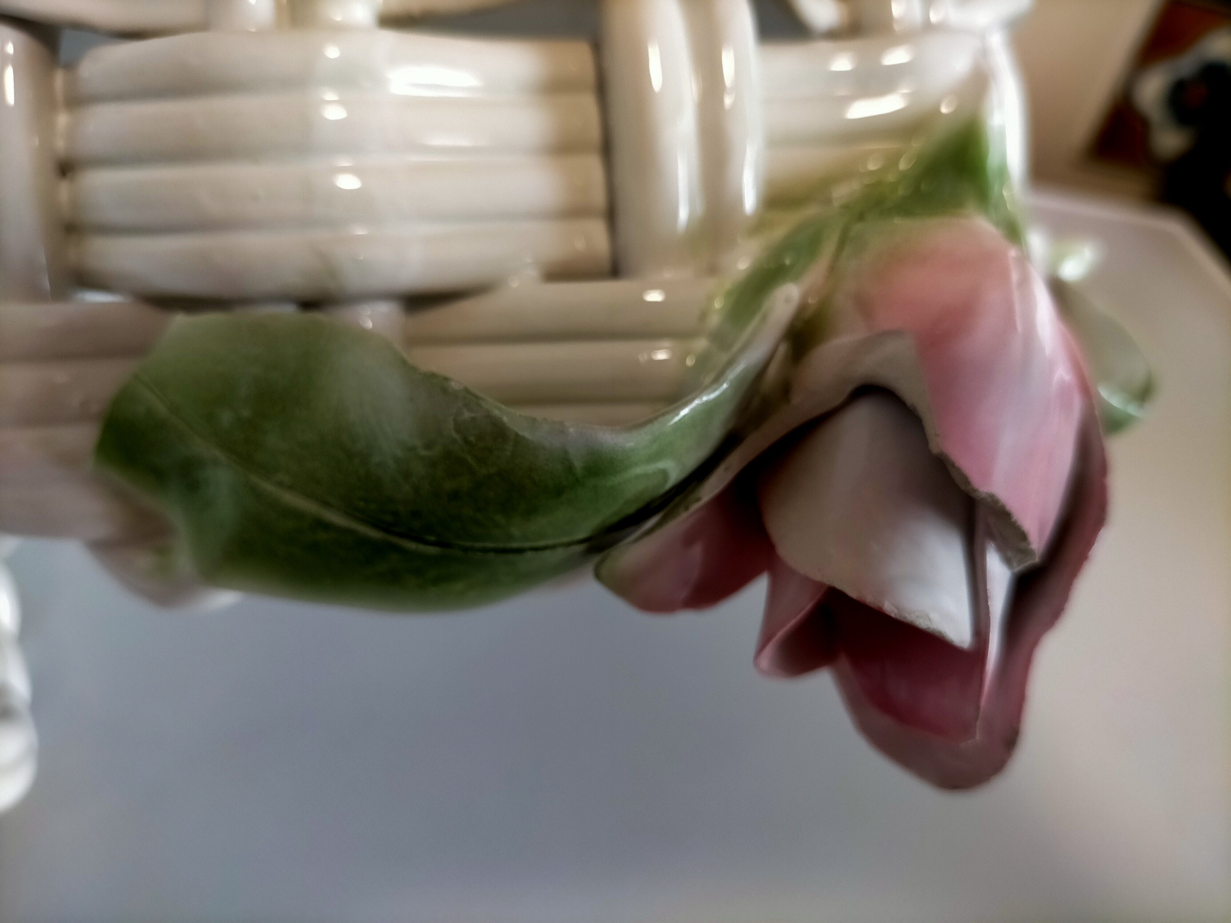 Braided ceramic dish