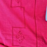Drap lin rouge cerise