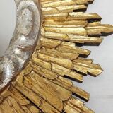 Miroir soleil en bois. Espagne, années 1960.