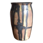 Vase signed Iain M Nelson, brutalist vase, pottery, flower pot, collection, interior decoration