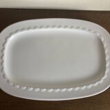 XL centerpiece dish with scalloped glazed earth Gien Pierre Motton 1980