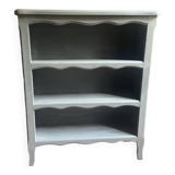 Bibus beech bookcase renovated in gray