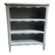 Bibus beech bookcase renovated in gray