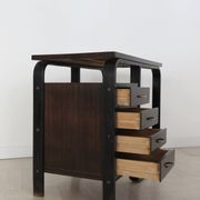 Giuseppe Pagano Pogatschnig Italian Dark Wood Desk for Gino Maggioni, 1940s