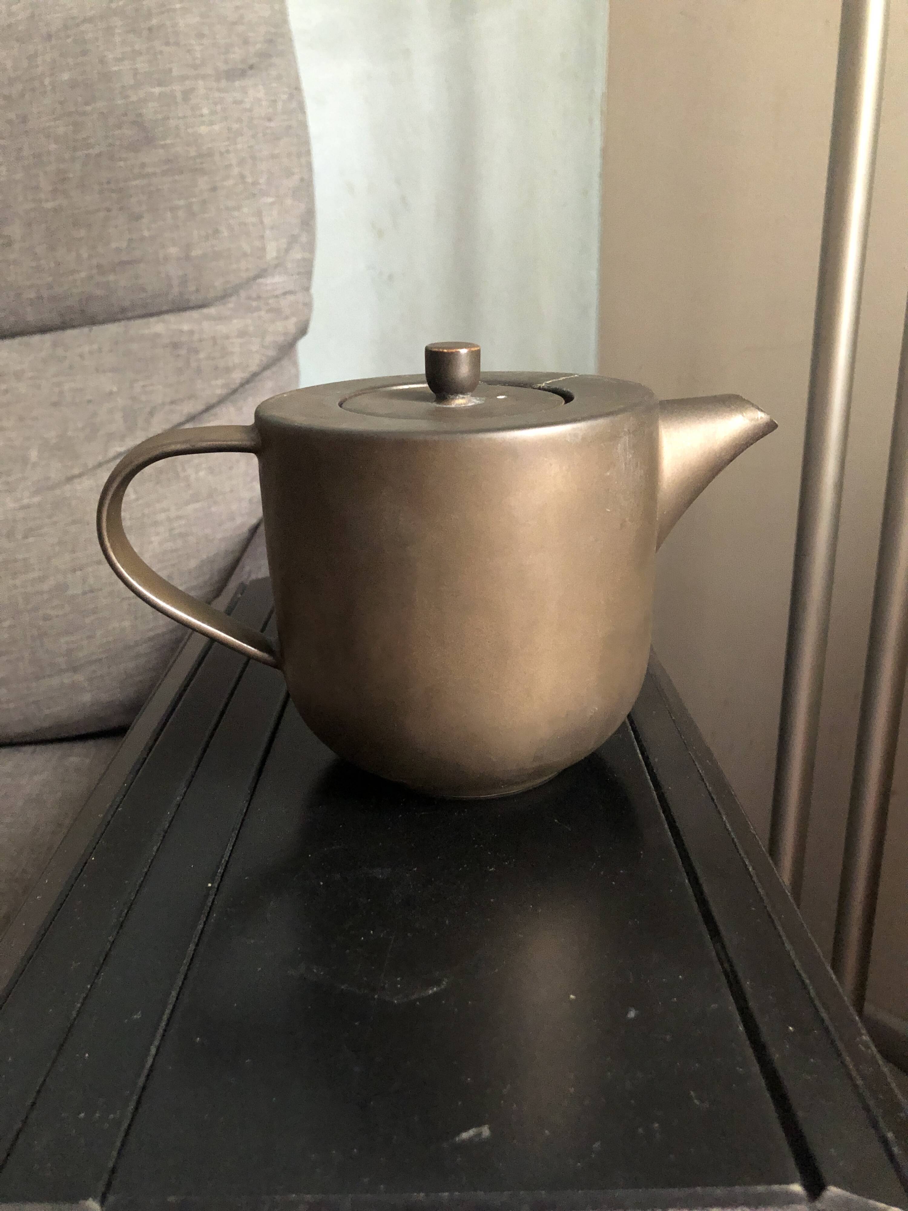 Théière en céramique marron marque ASA