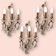 Grandes Appliques en Cristal Ensemble de 3
