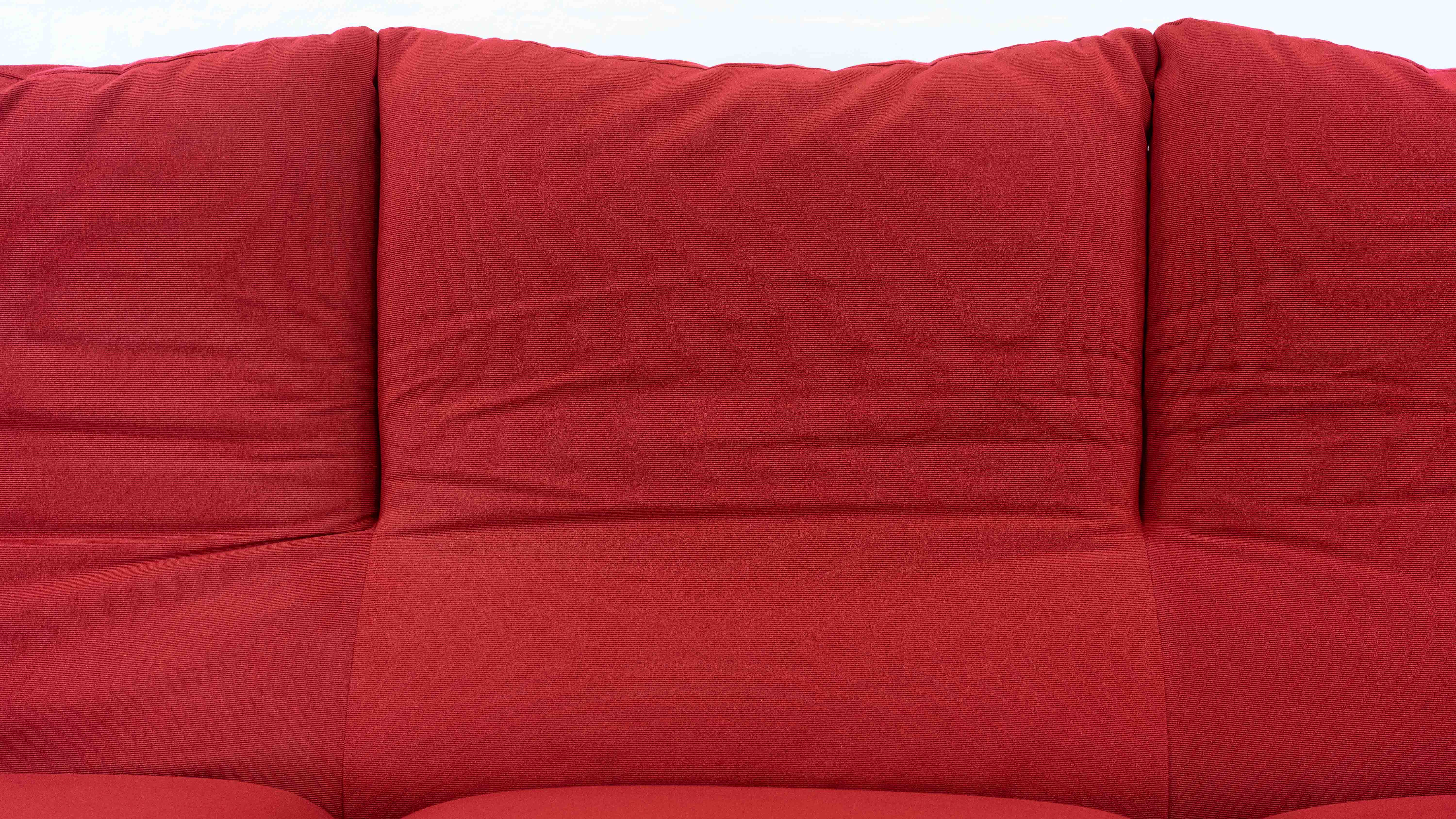 Maralunga 3-seater Sofa red by Vico Magistretti for Cassina, Italy