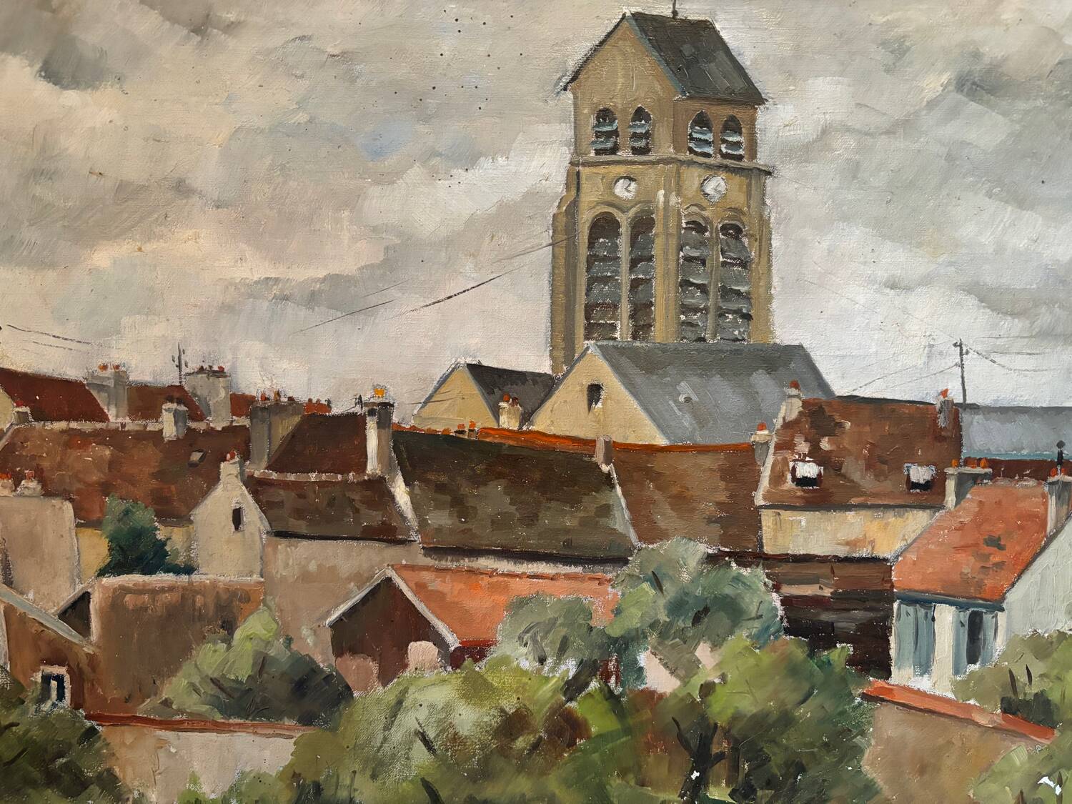 Village landscape signed Mauboussin