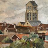 Village landscape signed Mauboussin
